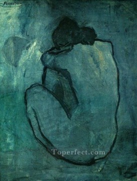blue ribbon Painting - Blue Nude 1902 Pablo Picasso